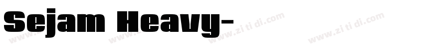Sejam Heavy字体转换